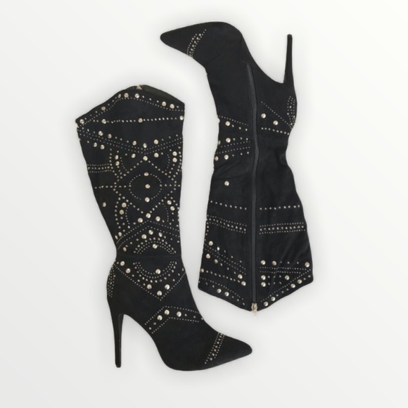 Lauren Lorraine Studded Knee High Boot - Picture 2 of 2